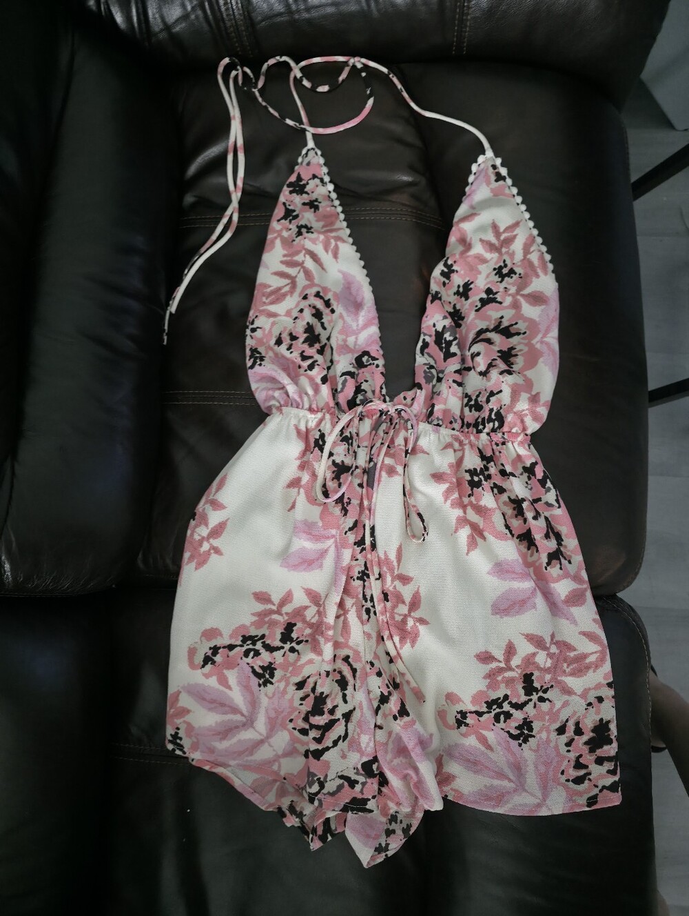 Pink Floral Girls' Romper - Kids Bottoms